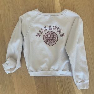 Nili Lotan cropped sweatshirt size small